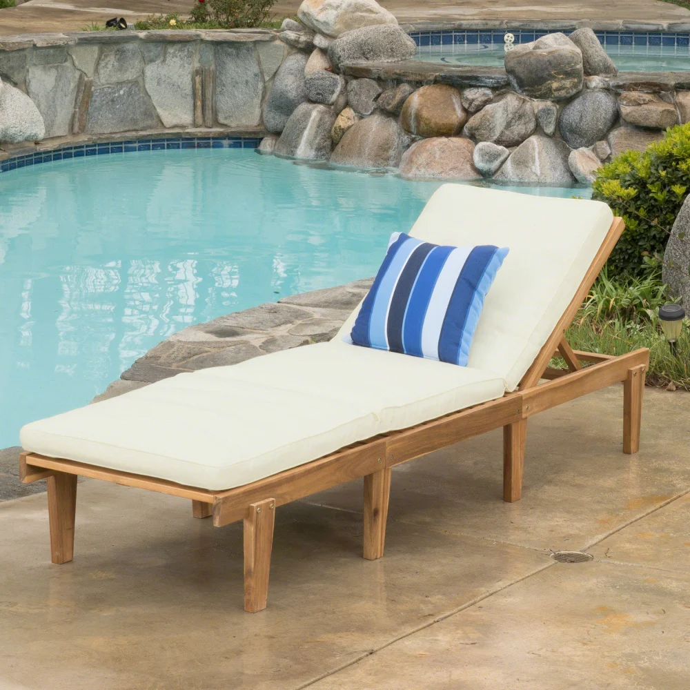 ARIANA KD WOOD CHAISE LOUNGE W/ CUSHION
ARIANA KD WOOD CHAISE LOUNGE W/ CUSHION
