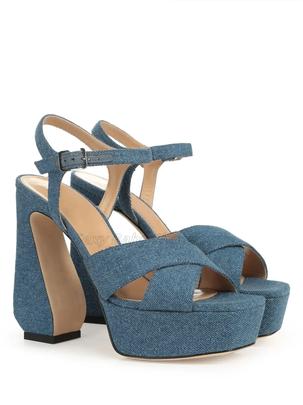 Cowboy Thick Heel High Heels Waterproof Platform Cross Strap Super High Heels Sandals for Women European and American
Cowboy Thick Heel High Heels Waterproof Platform Cross Strap Super High Heels Sandals for Women European and American