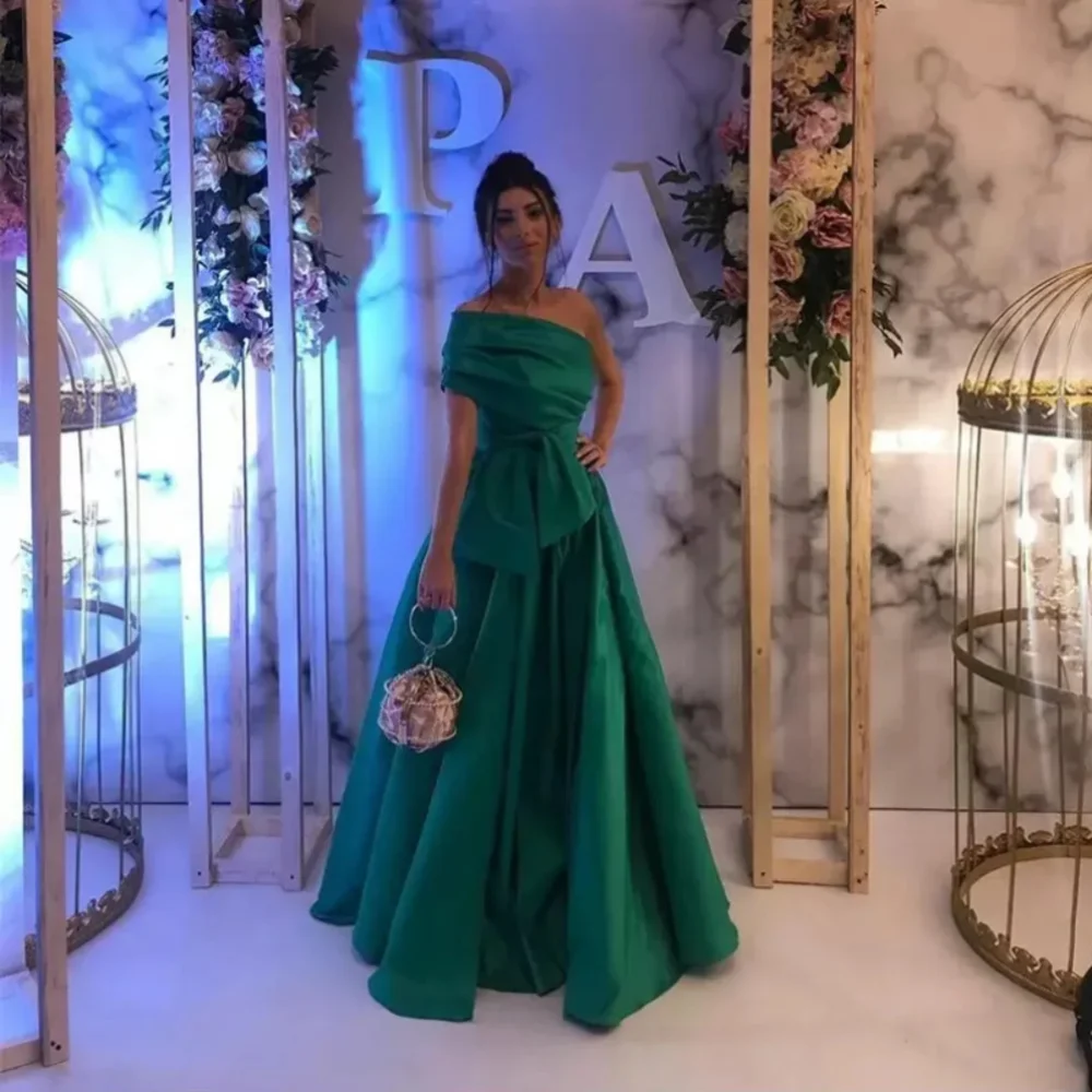 Classic Long Green One Shoulder Satin Evening Dresses Sleeveless A Line Floor Length Vestidos De Noche Elegantes 2024
Classic Long Green One Shoulder Satin Evening Dresses Sleeveless A Line Floor Length Vestidos De Noche Elegantes 2024