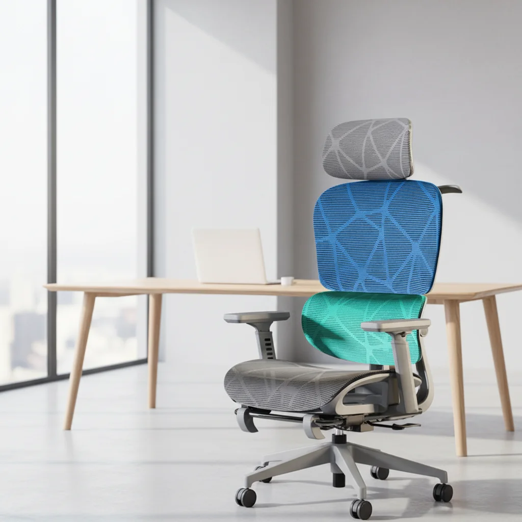 Modern Adjustable Ergonomic Fabric Mesh Computer Chair Solid Back Long Sitting Home Office Study Desk Use Comfortable Foam Iron
Modern Adjustable Ergonomic Fabric Mesh Computer Chair Solid Back Long Sitting Home Office Study Desk Use Comfortable Foam Iron