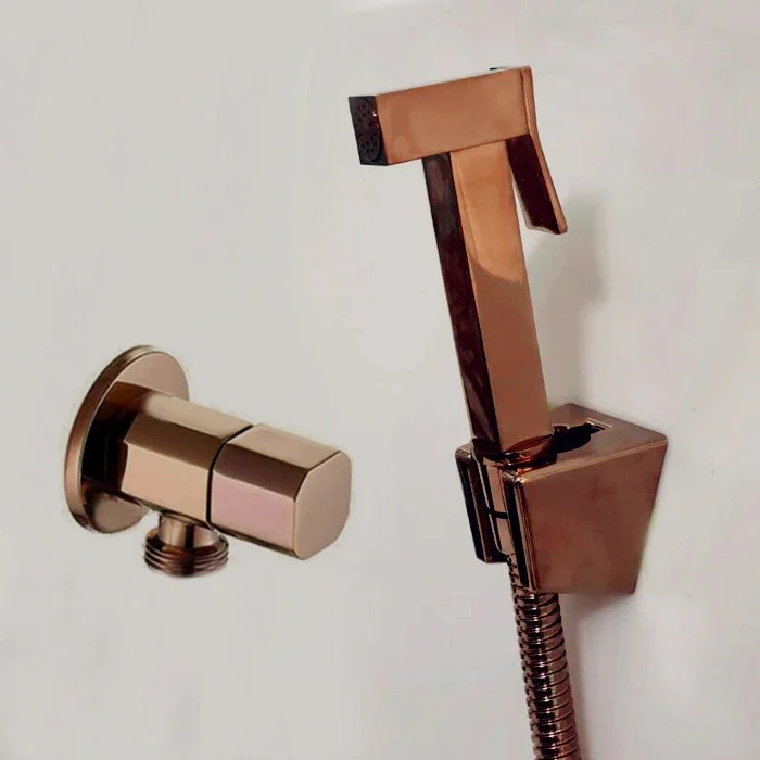 Shiny Rose Gold brass Bidet Sprayer hand held toilet bidet spray shattaf set copper bathroom toilet shower head jet set RG090
Shiny Rose Gold brass Bidet Sprayer hand held toilet bidet spray shattaf set copper bathroom toilet shower head jet set RG090