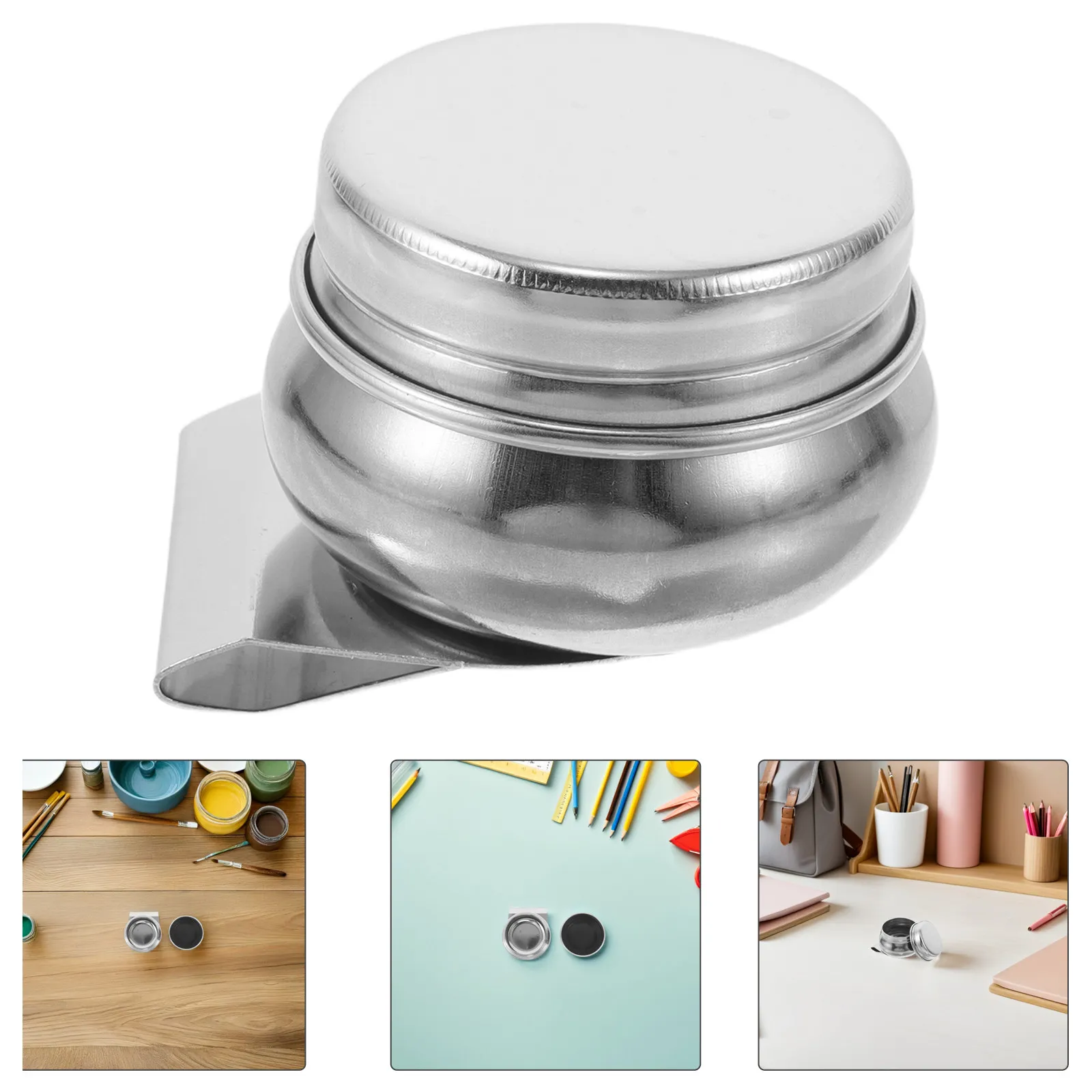 2Pcs Stainless Steel Paint Palette Cup Large Mouth Single Dipper Clip Art Brush Holder Outdoor Studio Paint Plate
2Pcs Stainless Steel Paint Palette Cup Large Mouth Single Dipper Clip Art Brush Holder Outdoor Studio Paint Plate