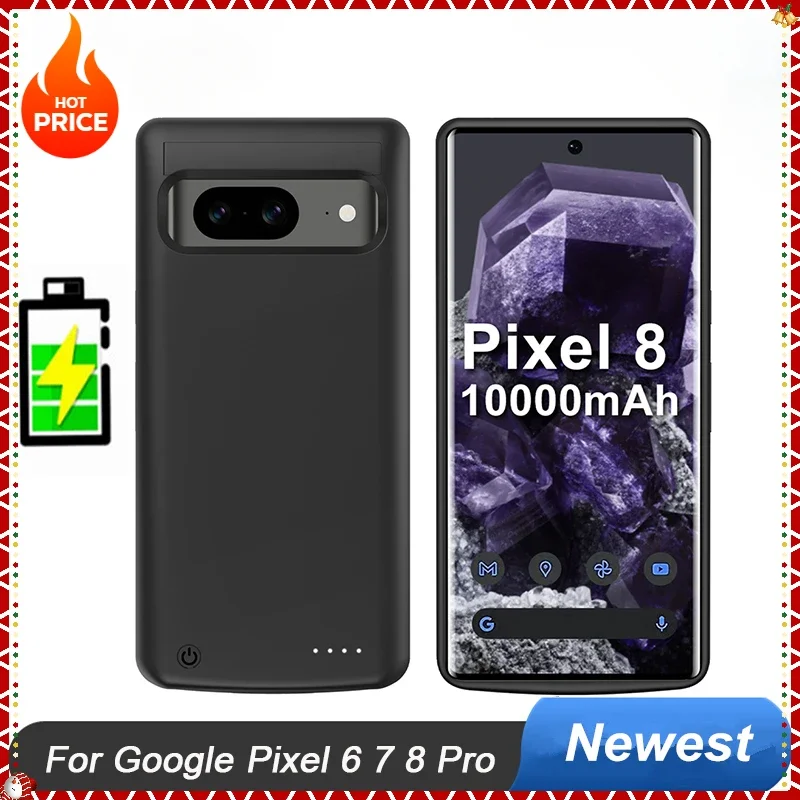 10000Mah Battery Charger Case For Google Pixel 6 7 8 Pro Battery Case Pixel8 Phone Cases For Google Pixel 8 Pro Cover Power Bank
10000Mah Battery Charger Case For Google Pixel 6 7 8 Pro Battery Case Pixel8 Phone Cases For Google Pixel 8 Pro Cover Power Bank