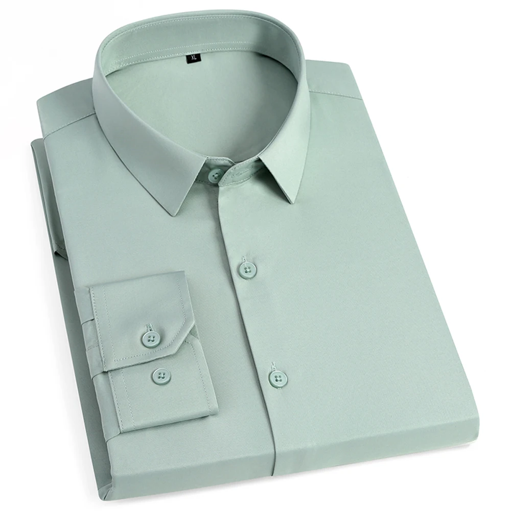 Men's Stretch Skin-Friendly Long Sleeve Dress Shirt Wrinkle-Free Non-Iron Business Casual Office Without Pocket Formal Shirts
Men's Stretch Skin-Friendly Long Sleeve Dress Shirt Wrinkle-Free Non-Iron Business Casual Office Without Pocket Formal Shirts