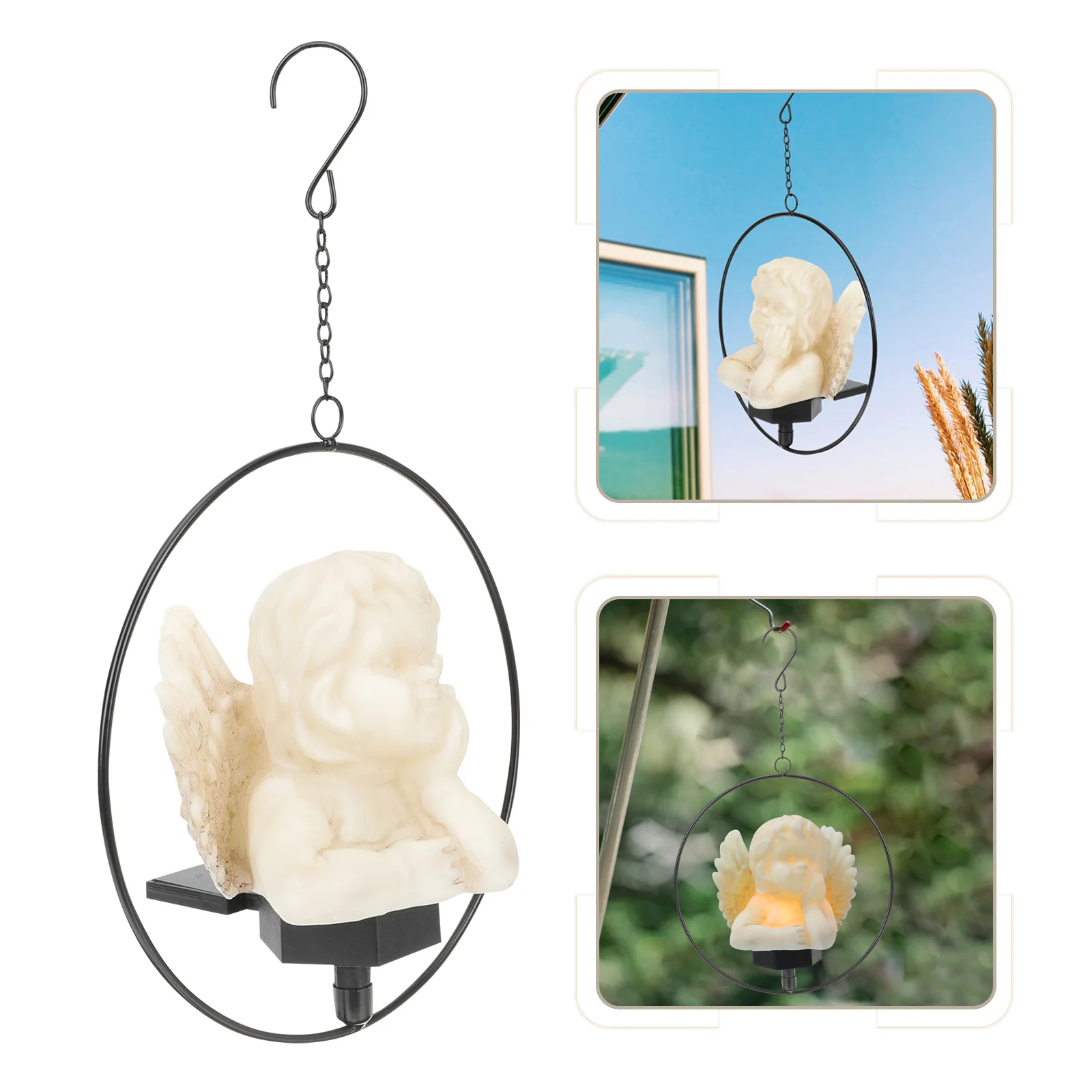 Hanging Lights Warm White LED Source Solar Powered Lamp Ornaments Resin*hardware*plastic Fairy Outdoor
Hanging Lights Warm White LED Source Solar Powered Lamp Ornaments Resin*hardware*plastic Fairy Outdoor