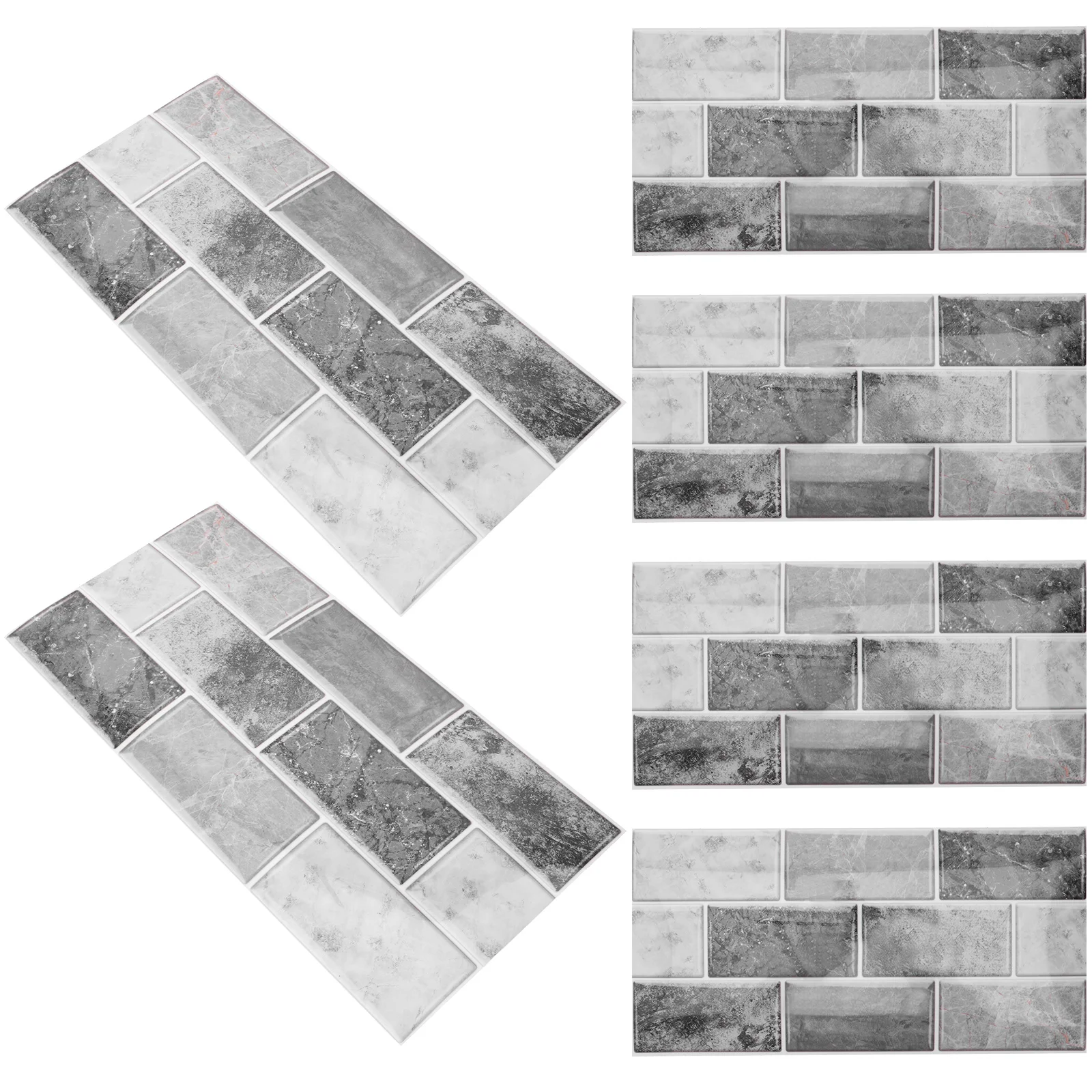 6 Sheets Self Adhesive PVC Tiles Waterproof Oil Resistant Retro 3D Effect Kitchen Bathroom Backsplash Wall Decor Sticker Vinyl
6 Sheets Self Adhesive PVC Tiles Waterproof Oil Resistant Retro 3D Effect Kitchen Bathroom Backsplash Wall Decor Sticker Vinyl