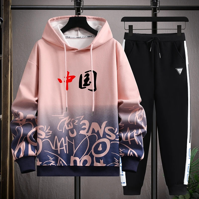 Spring Autumn New Men Hoodies Sets Sweatshirt+Sweatpants Suit Sportswear Tracksuit Men's Pullover Print Hoodie Set
Spring Autumn New Men Hoodies Sets Sweatshirt+Sweatpants Suit Sportswear Tracksuit Men's Pullover Print Hoodie Set