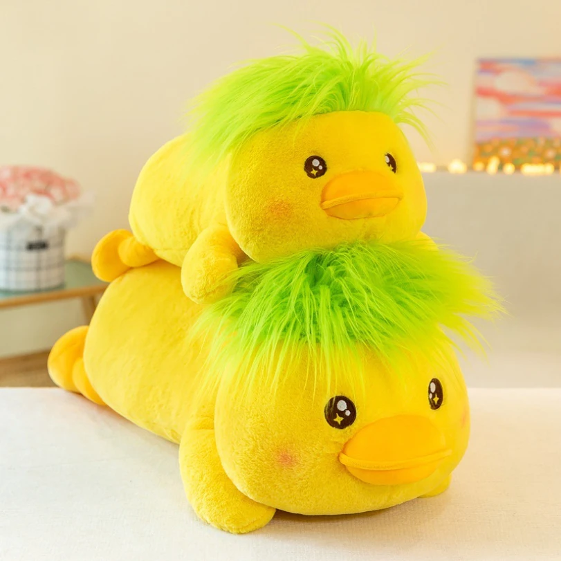 New style green duck plush toy figurine, adorable yet quirky little yellow duck doll, elongated throw pillow, whimsical gift
New style green duck plush toy figurine, adorable yet quirky little yellow duck doll, elongated throw pillow, whimsical gift