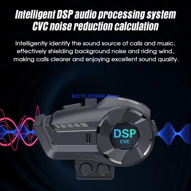 G7ND Motorcycle Helmet Bluetooth-compatible Intercom with Hands-Free Call and Noise Reduction Function, for 2 Rider
G7ND Motorcycle Helmet Bluetooth-compatible Intercom with Hands-Free Call and Noise Reduction Function, for 2 Rider