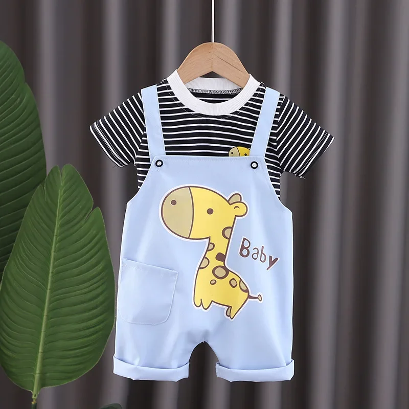 New Summer Baby Boys Clothes Suit Children Striped T-Shirt Shorts 2Pcs/Sets Kids Girls Clothing Toddler Cartoon Cotton Costume
New Summer Baby Boys Clothes Suit Children Striped T-Shirt Shorts 2Pcs/Sets Kids Girls Clothing Toddler Cartoon Cotton Costume