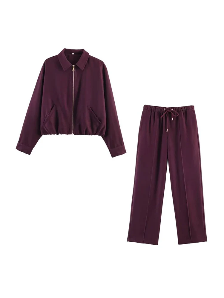 Women Spring Autumn 2-Pieces Sets 2026 Casual Solid Jackets Coats and Wide Leg Pants Female Elegant Street Two Suits Clothing
Women Spring Autumn 2-Pieces Sets 2026 Casual Solid Jackets Coats and Wide Leg Pants Female Elegant Street Two Suits Clothing