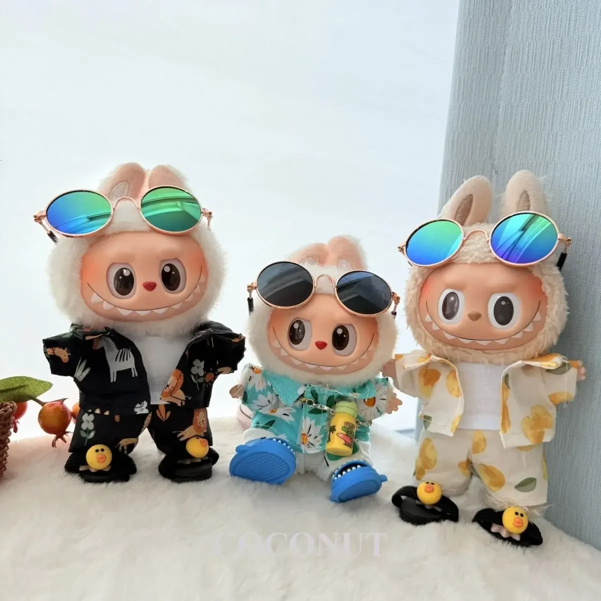 Beach Suit For 17cm Labubu Doll Trendy Accessories MAtching Glasses Cute Shoes Decoration Little Clothes No Doll
Beach Suit For 17cm Labubu Doll Trendy Accessories MAtching Glasses Cute Shoes Decoration Little Clothes No Doll