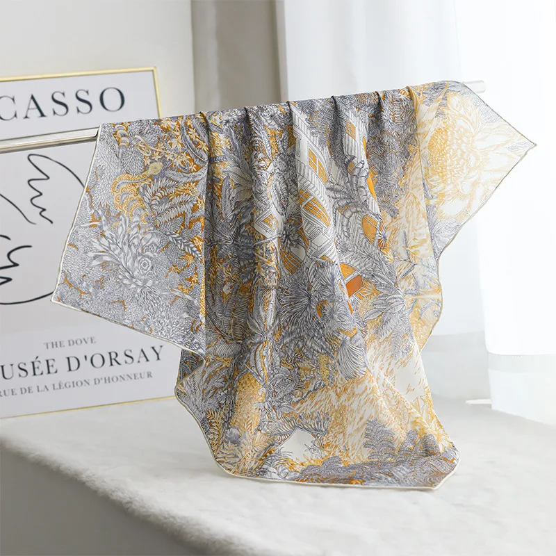 Thin Sunscreen Silk-Cotton Square Scarf for Women, Fashionable, Light Luxury, Versatile, Silk and Cotton Blended Scarf
Thin Sunscreen Silk-Cotton Square Scarf for Women, Fashionable, Light Luxury, Versatile, Silk and Cotton Blended Scarf