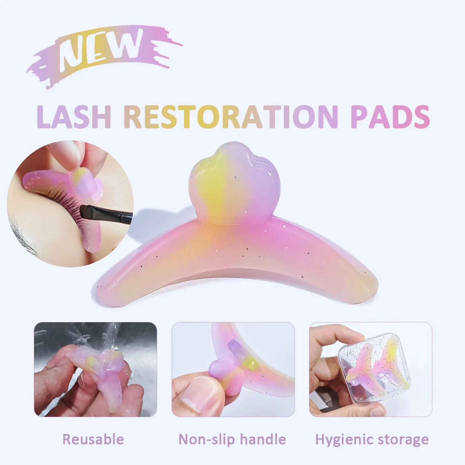 PERMANIA Lash Revise Pad Eyelash Fix Shields Reusable Lash Separator Palette Anti-Slip Lash Lift Pad Silicone Lash Lifting Tool
PERMANIA Lash Revise Pad Eyelash Fix Shields Reusable Lash Separator Palette Anti-Slip Lash Lift Pad Silicone Lash Lifting Tool