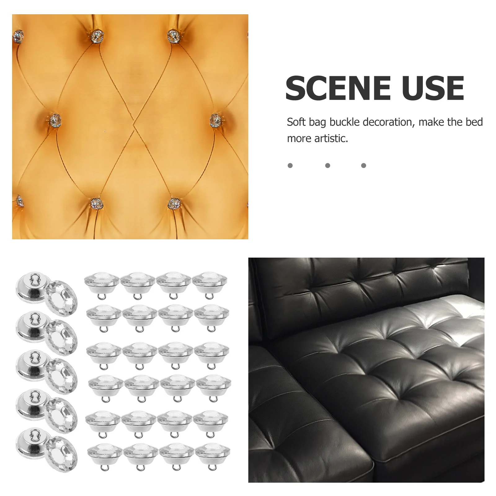 50Pcs Sunflower Press Studs Acrylic Small Buttons for Sewing DIY Decorative Craft Projects Furniture Headboard Decoration
50Pcs Sunflower Press Studs Acrylic Small Buttons for Sewing DIY Decorative Craft Projects Furniture Headboard Decoration