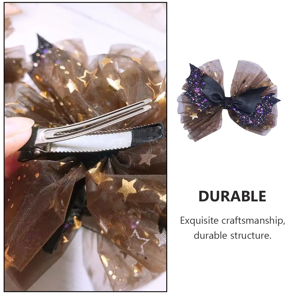 2Pcs Bat Wing Hair Clips Halloween Party Hairpins for Children Creative Bowknot Hairpin Cosplay Child Headdresses
2Pcs Bat Wing Hair Clips Halloween Party Hairpins for Children Creative Bowknot Hairpin Cosplay Child Headdresses