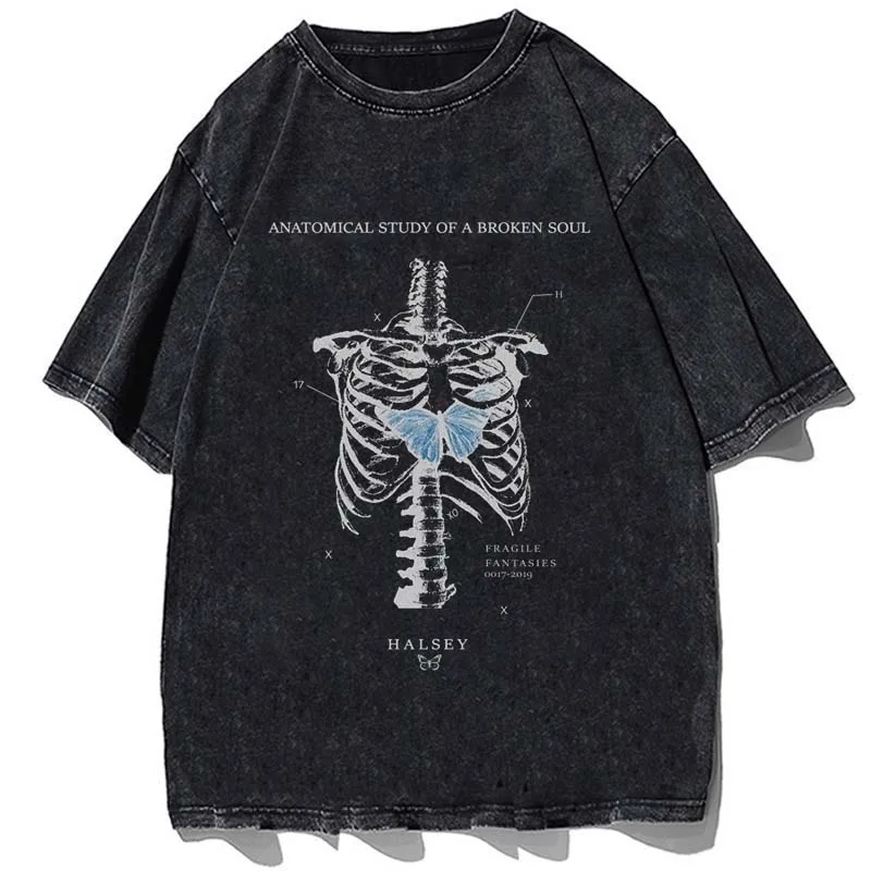 Summer Men Skull Short Sleeve Tshirt Hip Hop Skeleton Cotton Vintage Oversize T-shirt Washed Black T Shirt Men's Clothing
Summer Men Skull Short Sleeve Tshirt Hip Hop Skeleton Cotton Vintage Oversize T-shirt Washed Black T Shirt Men's Clothing