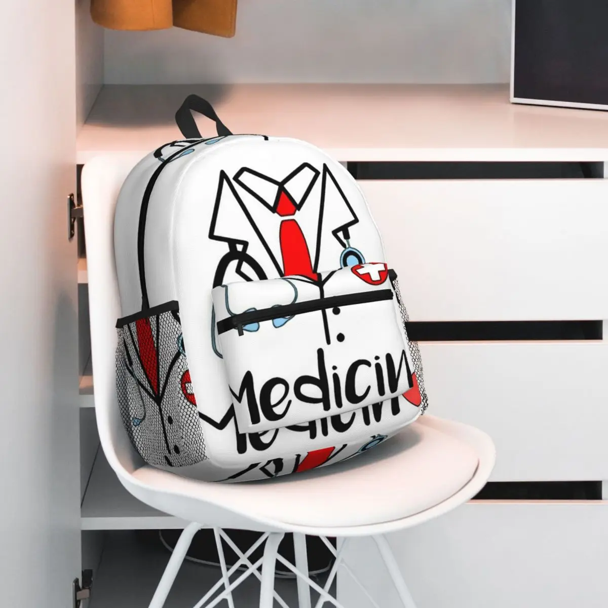 Doctor Uniform Print ECG Nurse Backpack Student BookBag Kids School Bag Laptop Shoulder Bags for Men Women
Doctor Uniform Print ECG Nurse Backpack Student BookBag Kids School Bag Laptop Shoulder Bags for Men Women