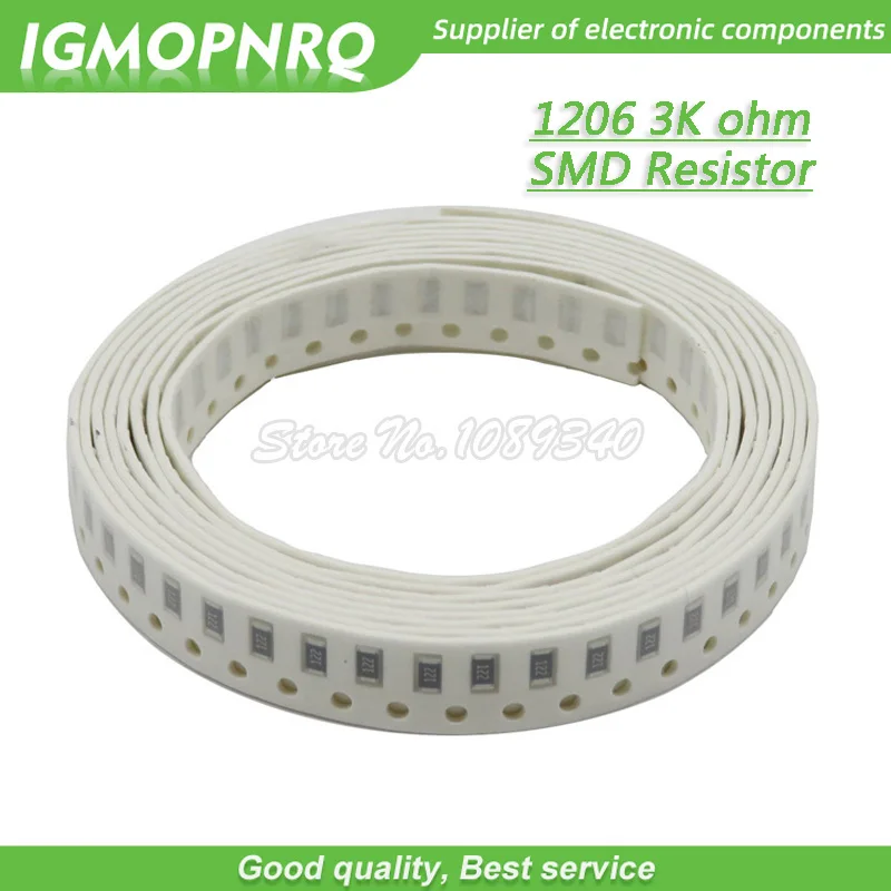 100 шт. 1206 SMD резистор 1% сопротивление сопротивление сопротивление 3 кОм чип-резистор 0,25 Вт 1/4 Вт 302 IGMOPNRQ
100 шт. 1206 SMD резистор 1% сопротивление сопротивление сопротивление 3 кОм чип-резистор 0,25 Вт 1/4 Вт 302 IGMOPNRQ