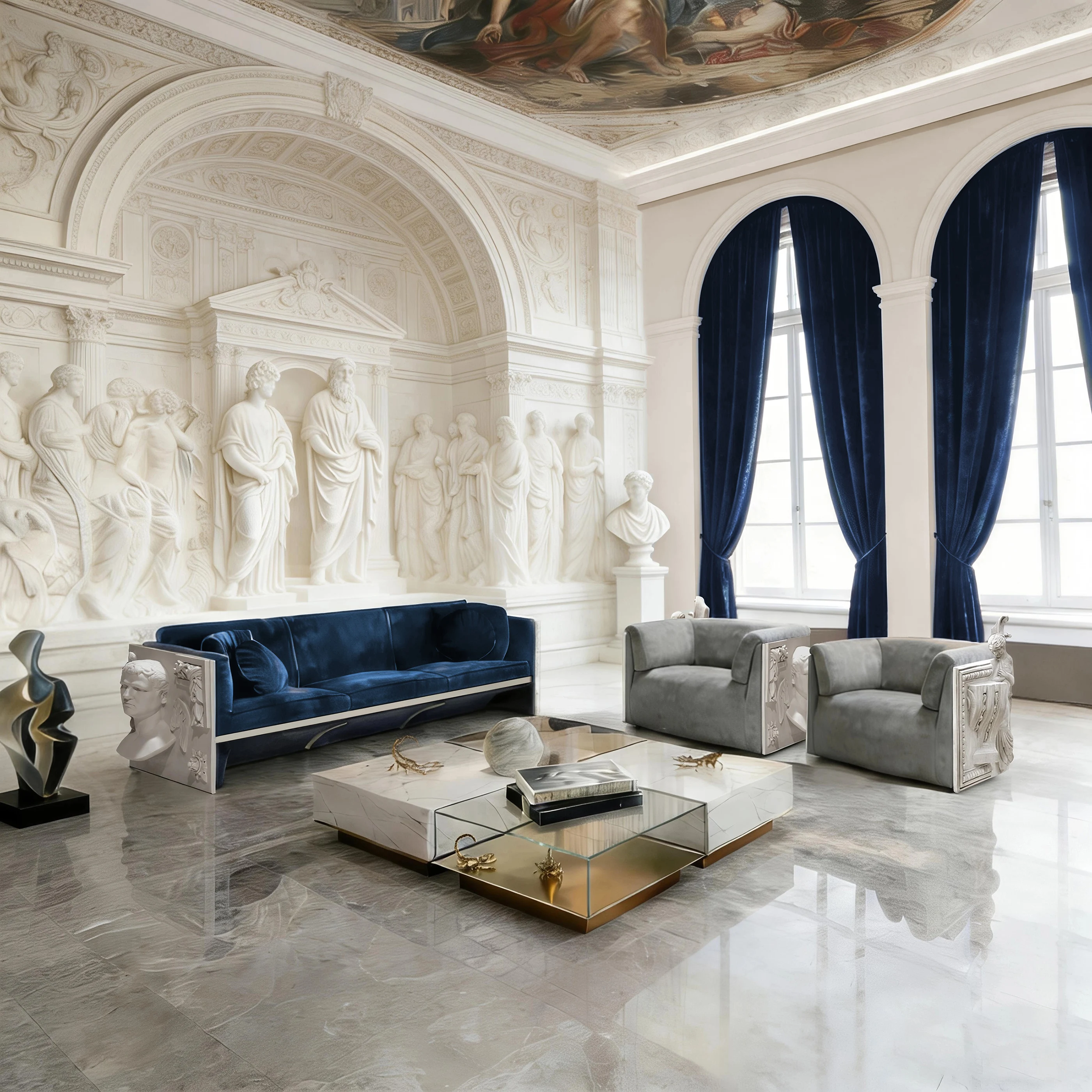 Elegant European three-seater sofa, terry cloth cover, solid wood frame, stainless steel legs, high-density foam seat cushion
Elegant European three-seater sofa, terry cloth cover, solid wood frame, stainless steel legs, high-density foam seat cushion