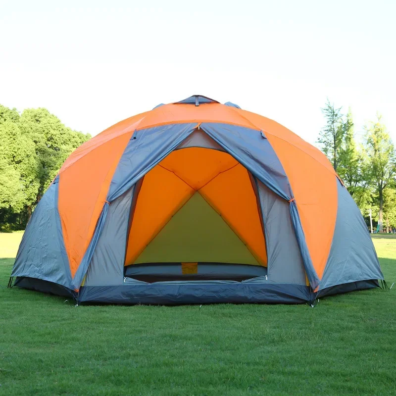 Oversized double-layer 3-door 6-corner tent can live 10 people manual tent outdoor camping shed new
Oversized double-layer 3-door 6-corner tent can live 10 people manual tent outdoor camping shed new