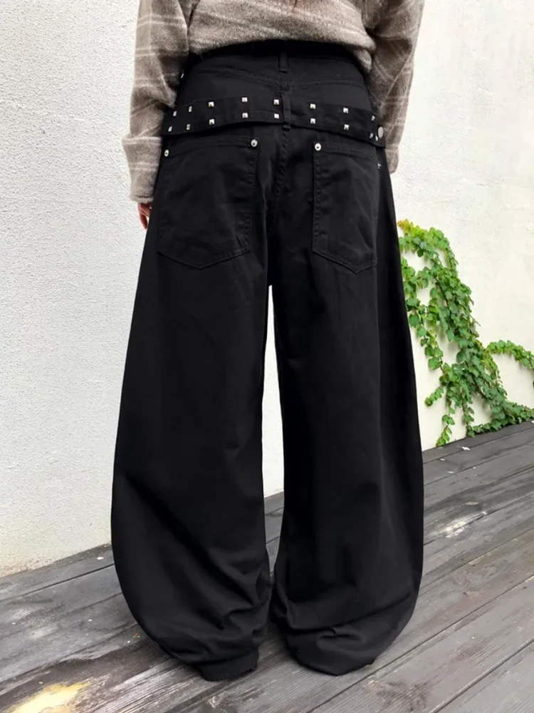 Retro Cool Spicy Rivet Casual Pants High Waist Straight Leg Women's Fashion High Street Versatile Slimming Floor-Length Trousers
Retro Cool Spicy Rivet Casual Pants High Waist Straight Leg Women's Fashion High Street Versatile Slimming Floor-Length Trousers