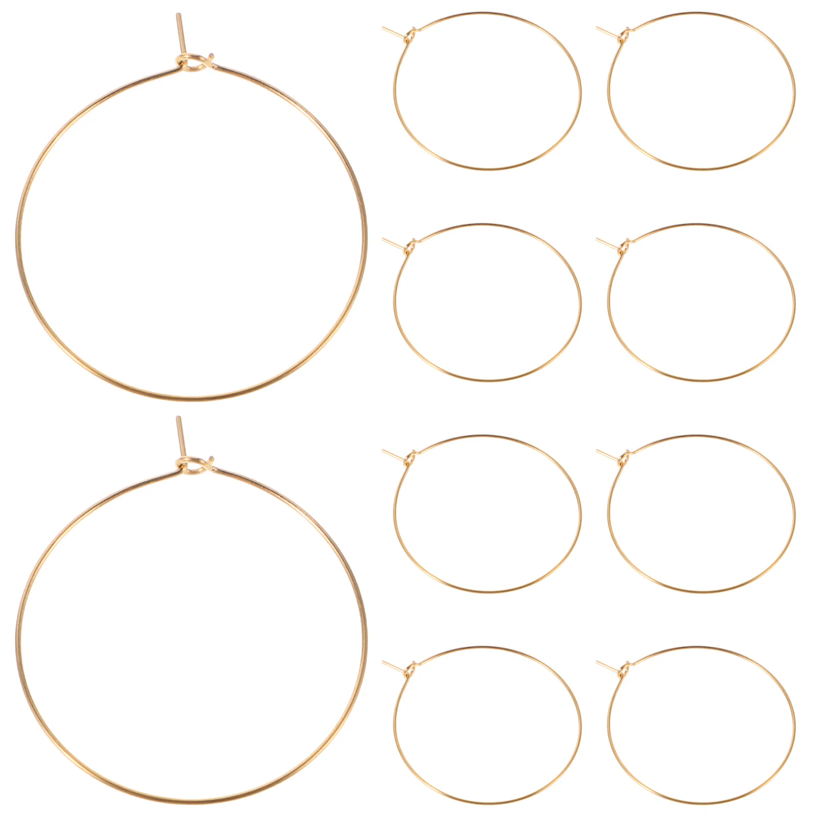 10pcs Fashionable Gold-plated Large Hoop Earrings for Women Lightweight Oversized Round Statement Ear Hoops Long Lasting Shine
10pcs Fashionable Gold-plated Large Hoop Earrings for Women Lightweight Oversized Round Statement Ear Hoops Long Lasting Shine