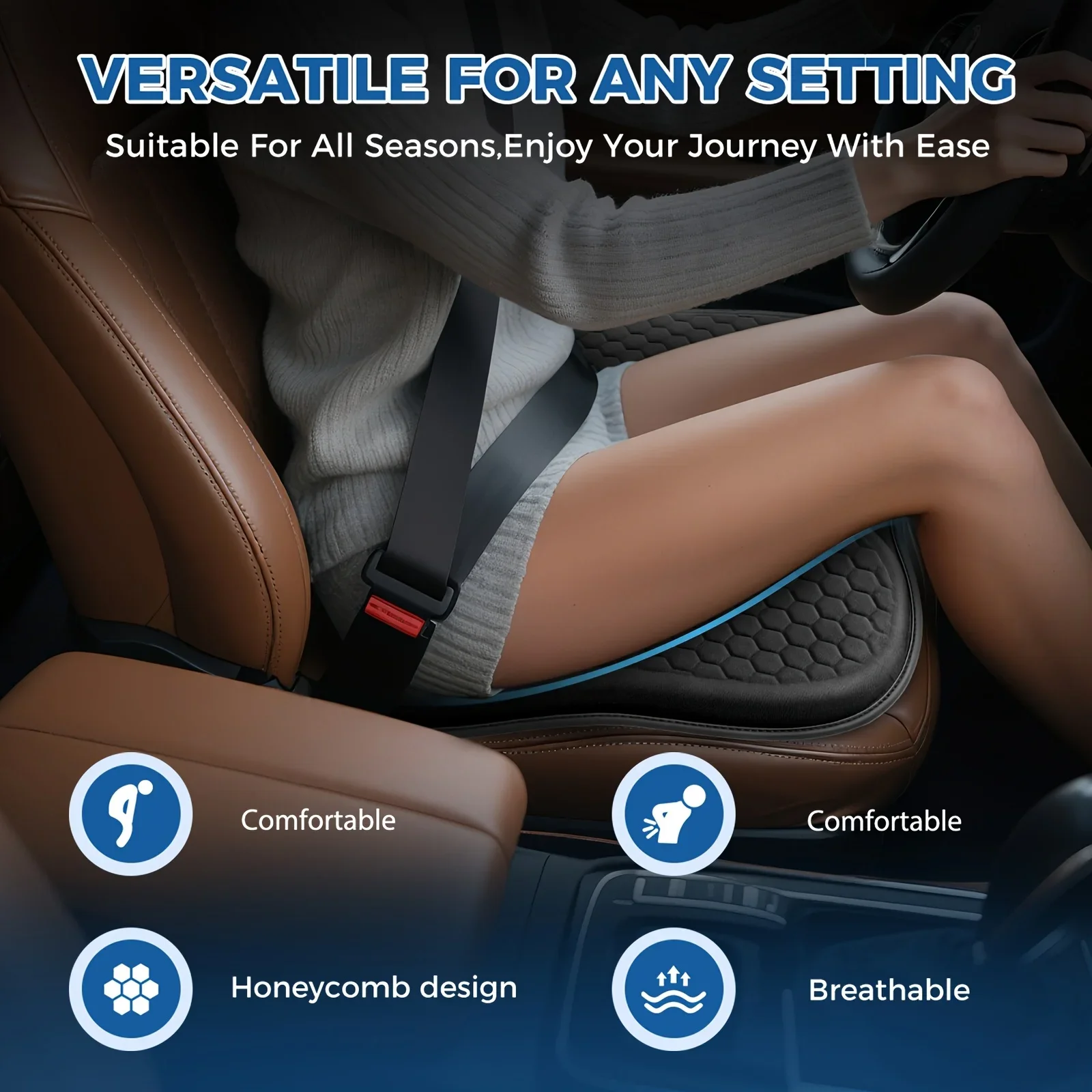 Car Gel Cooling Seat Cushion 3D Honeycomb Cool and Breathable Cool Ice Silk Car Home Office Chair Cushion Car Accessories
Car Gel Cooling Seat Cushion 3D Honeycomb Cool and Breathable Cool Ice Silk Car Home Office Chair Cushion Car Accessories