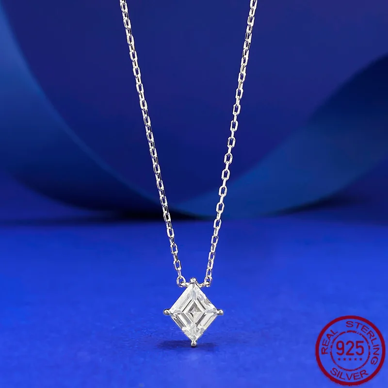 New S925 silver one carat diamond necklace, women's high carbon diamond layered collarbone chain, wedding jewelry
New S925 silver one carat diamond necklace, women's high carbon diamond layered collarbone chain, wedding jewelry
