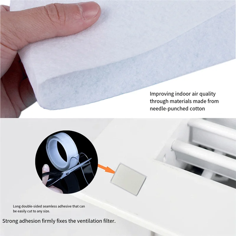 ABVA-Air Vent Filter,Cut To Size Air Filter Material , Electrostatic Triple Vent Filters For Floor, Ceiling, HVAC & RV Vents
ABVA-Air Vent Filter,Cut To Size Air Filter Material , Electrostatic Triple Vent Filters For Floor, Ceiling, HVAC & RV Vents