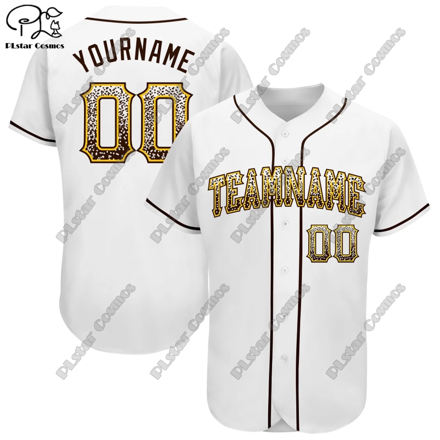 PLstar Cosmos Fashion 3D Printing Custom Cardigan New Summer V-Neck White Baseball Shirt J-1
PLstar Cosmos Fashion 3D Printing Custom Cardigan New Summer V-Neck White Baseball Shirt J-1