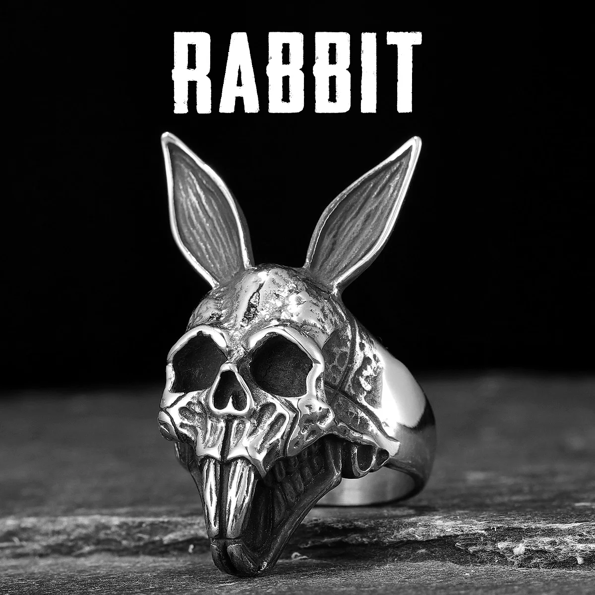 Animal Rabbit Skull Men Rings Stainless Steel Women Jewelry Punk Gothic Rock Vintage Unique Fashion Accessories Gift Wholesale
Animal Rabbit Skull Men Rings Stainless Steel Women Jewelry Punk Gothic Rock Vintage Unique Fashion Accessories Gift Wholesale