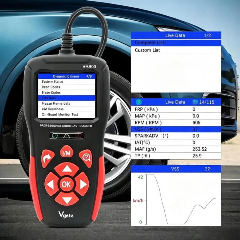 2026 New VR800 Auto Fault Reader Code OBD2 Scanner OBD 2 Car Diagnostic Automotive Check Engine Auto Scanner Tools KW850 ELM327
2026 New VR800 Auto Fault Reader Code OBD2 Scanner OBD 2 Car Diagnostic Automotive Check Engine Auto Scanner Tools KW850 ELM327