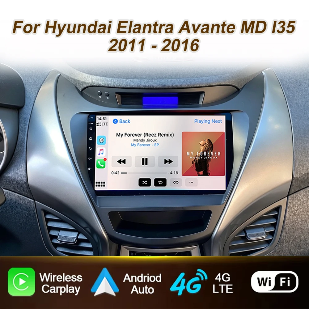Android 16 For Hyundai Elantra Avante MD I35 2011 - 2016 Car Radio Wireless Carplay Player Touch screen 4G WIFI Stereo GPS DSP
Android 16 For Hyundai Elantra Avante MD I35 2011 - 2016 Car Radio Wireless Carplay Player Touch screen 4G WIFI Stereo GPS DSP
