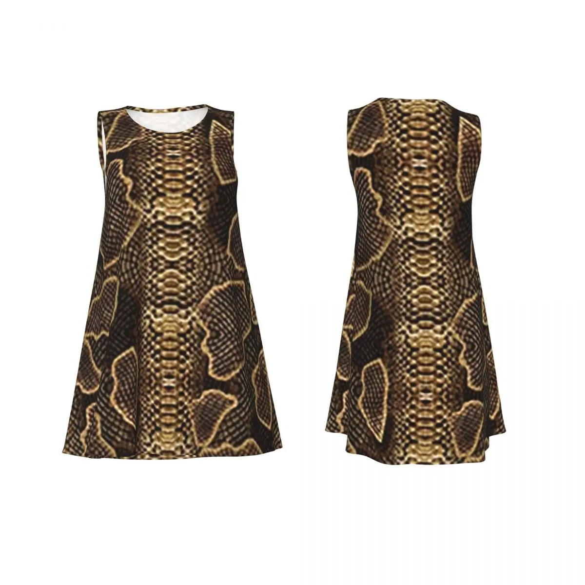 Snake Pattern Summer Women's Short Sleeve Dress Elegant Sleeveless Round Neck Loose Dresses Street Robe
Snake Pattern Summer Women's Short Sleeve Dress Elegant Sleeveless Round Neck Loose Dresses Street Robe