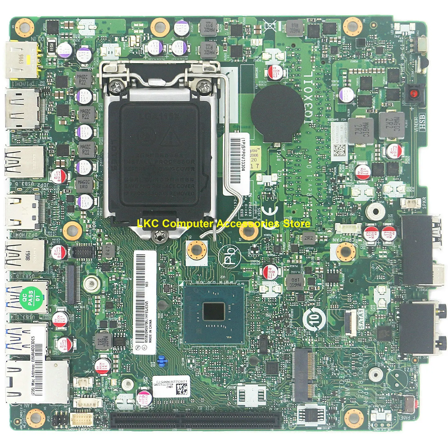 Новая материнская плата для настольного ПК Lenovo ThinkCentre M720q B360 35W IQ3X0IL, 01LM294, 5B20U53831, 5B20U53832, 5B20U53712
Новая материнская плата для настольного ПК Lenovo ThinkCentre M720q B360 35W IQ3X0IL, 01LM294, 5B20U53831, 5B20U53832, 5B20U53712