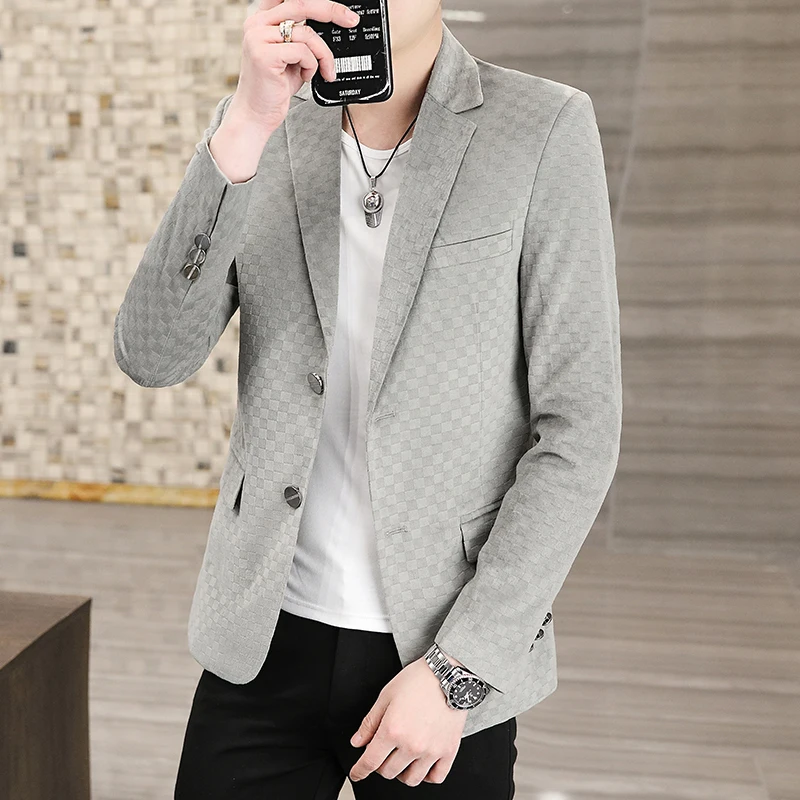 High-end boutique men's new business trend handsome Korean version of men's single west coat casual popular youth small suit
High-end boutique men's new business trend handsome Korean version of men's single west coat casual popular youth small suit