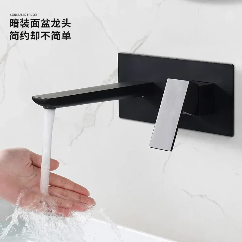 All-copper concealed antique black hot and cold basin faucet, pre-embedded wall basin single handle faucet AM2306
All-copper concealed antique black hot and cold basin faucet, pre-embedded wall basin single handle faucet AM2306