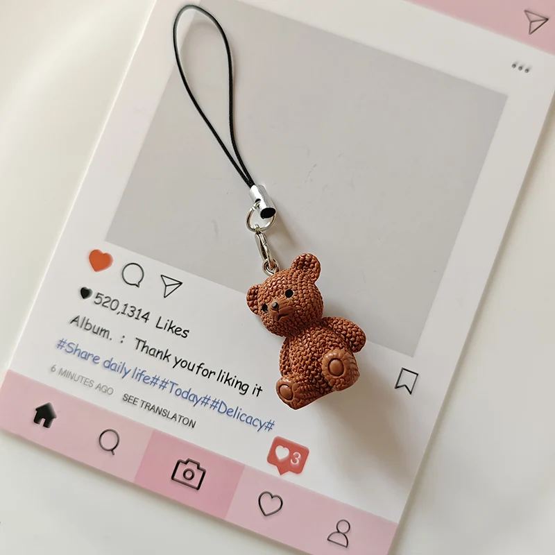 Cute Brown Bear Phone Chain Charm Lanyard For iPhone Samsung Universal Anti-Loss Hanging Rope Jewelry
Cute Brown Bear Phone Chain Charm Lanyard For iPhone Samsung Universal Anti-Loss Hanging Rope Jewelry