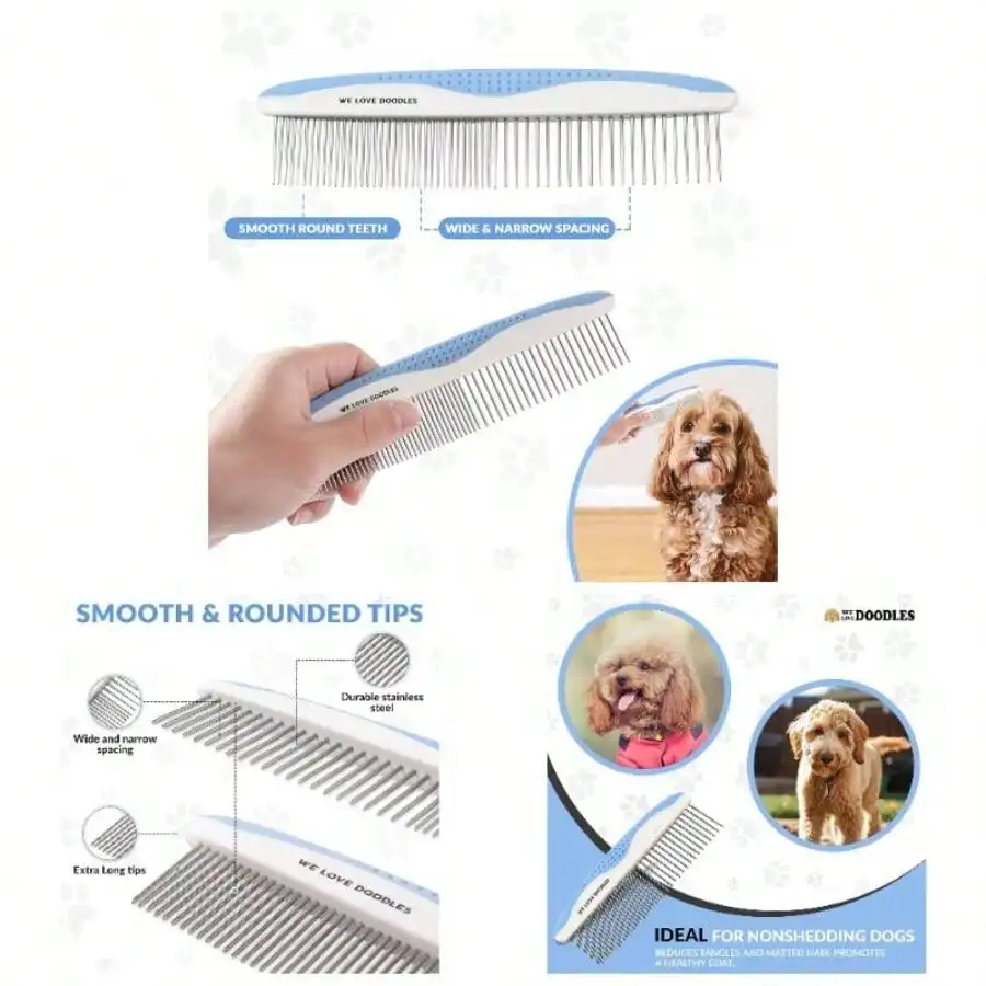 Metal Dog Comb, Dog Combs Grooming Matting, Doodle Brush, Dematting Comb Dogs, Dog Grooming Tools, Metal Pet Comb, Detangler Brush, Dematting Tools Dogs, 2 Pack
Metal Dog Comb, Dog Combs Grooming Matting, Doodle Brush, Dematting Comb Dogs, Dog Grooming Tools, Metal Pet Comb, Detangler Brush, Dematting Tools Dogs, 2 Pack