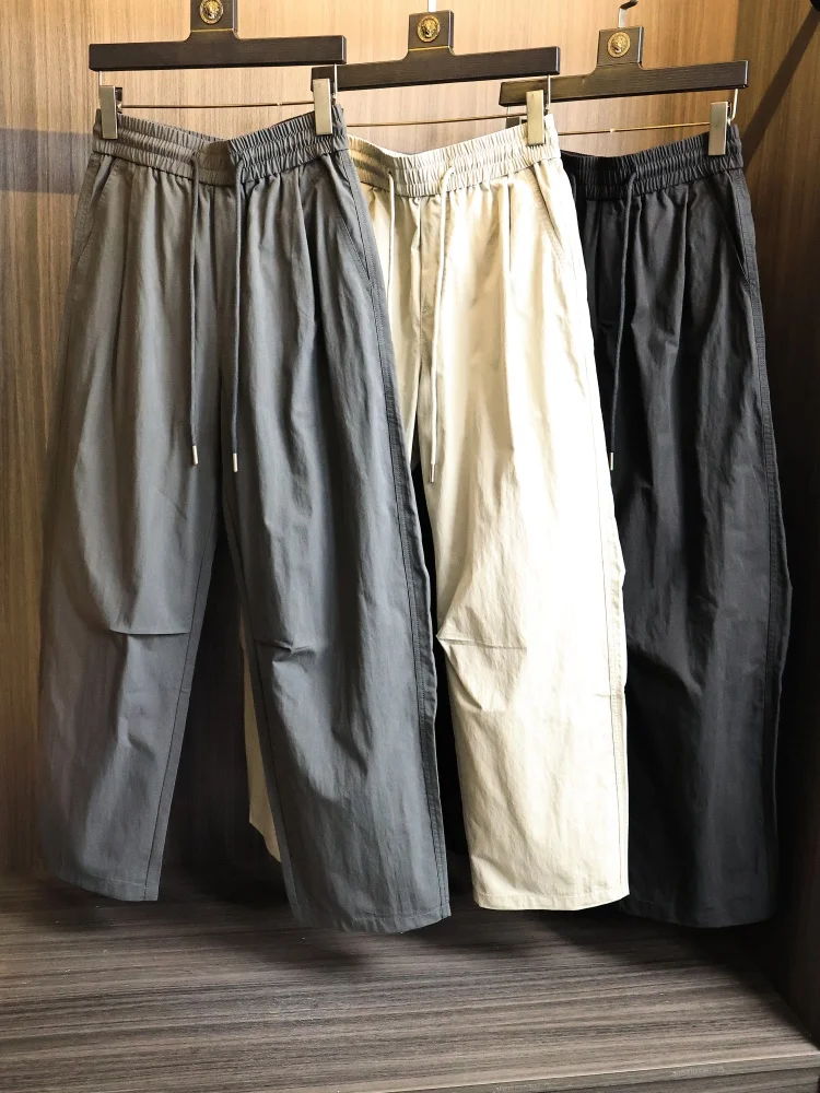 Casual Cotton Blend Men's Straight Leg Pants Spring Autumn Loose Fit Pleated Slimming White Belted Casual Trousers
Casual Cotton Blend Men's Straight Leg Pants Spring Autumn Loose Fit Pleated Slimming White Belted Casual Trousers