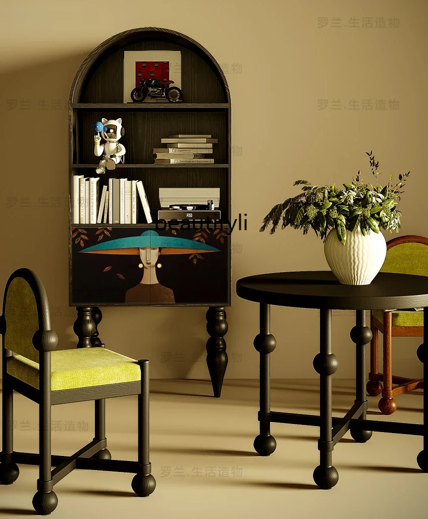 zxqFrench Abstract Character Bookcase Solid Wood Entrance Hallway Living Room Corner Integrated Storage Restaurant Side Cabinet
zxqFrench Abstract Character Bookcase Solid Wood Entrance Hallway Living Room Corner Integrated Storage Restaurant Side Cabinet