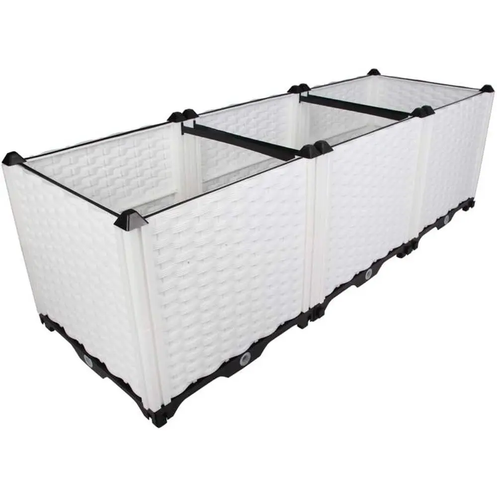 DIY Plastic Raised Garden Bed Kit for Growing Plants, Vegetables, Herbs, and Succulents on Balcony, Patio, or Yard, White, 46.06
DIY Plastic Raised Garden Bed Kit for Growing Plants, Vegetables, Herbs, and Succulents on Balcony, Patio, or Yard, White, 46.06