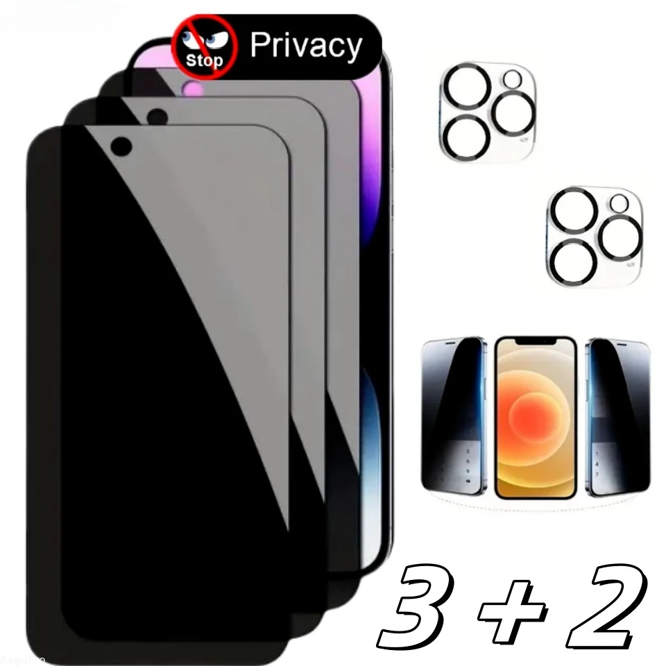 3PCS Privacy Glass Screen Protectors for iPhone 17 Air 16 Pro Max 15 14 13 12 11 Plus Tempered Glass Anti-Spy 2PCS Camera Lens
3PCS Privacy Glass Screen Protectors for iPhone 17 Air 16 Pro Max 15 14 13 12 11 Plus Tempered Glass Anti-Spy 2PCS Camera Lens