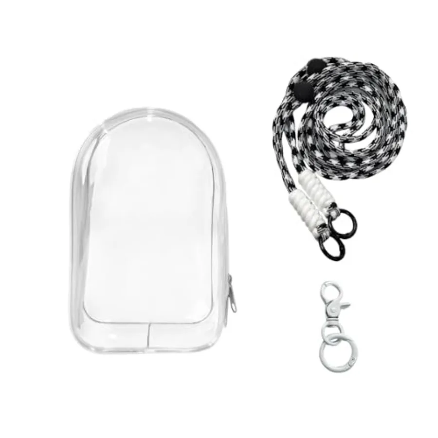Clear Figure Display Bag with Keychain and Lanyard, Protective Doll Case, 5cm/5.9in Crossbody Doll Storage Bag
Clear Figure Display Bag with Keychain and Lanyard, Protective Doll Case, 5cm/5.9in Crossbody Doll Storage Bag