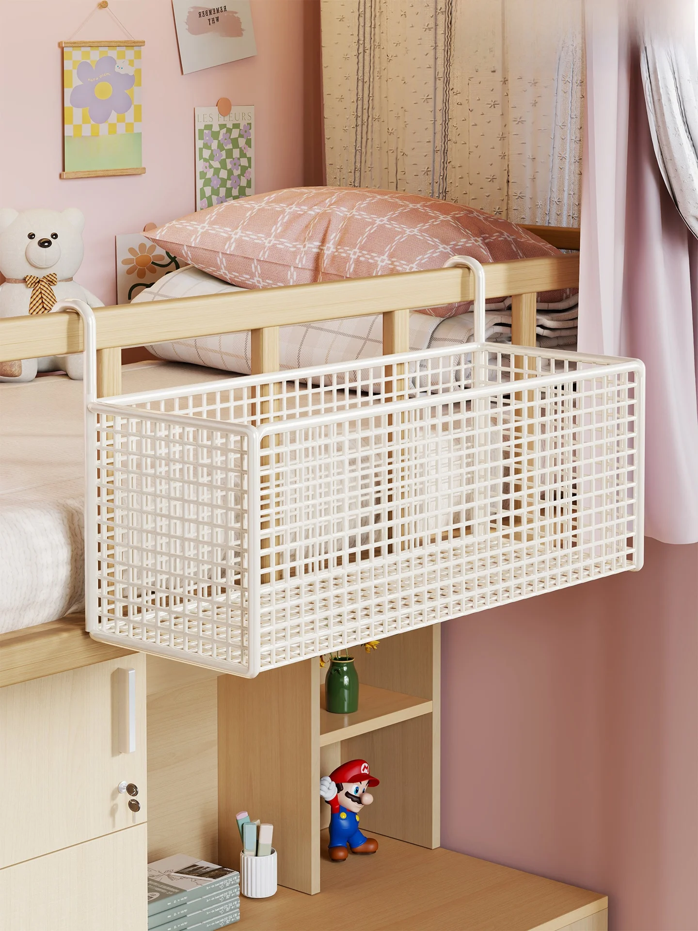 Bedside Hanging Basket Dormitory Upper-Bed Headboard Storage Shelf Student Dormitory No-Punching Snack Storage Essential Tool
Bedside Hanging Basket Dormitory Upper-Bed Headboard Storage Shelf Student Dormitory No-Punching Snack Storage Essential Tool
