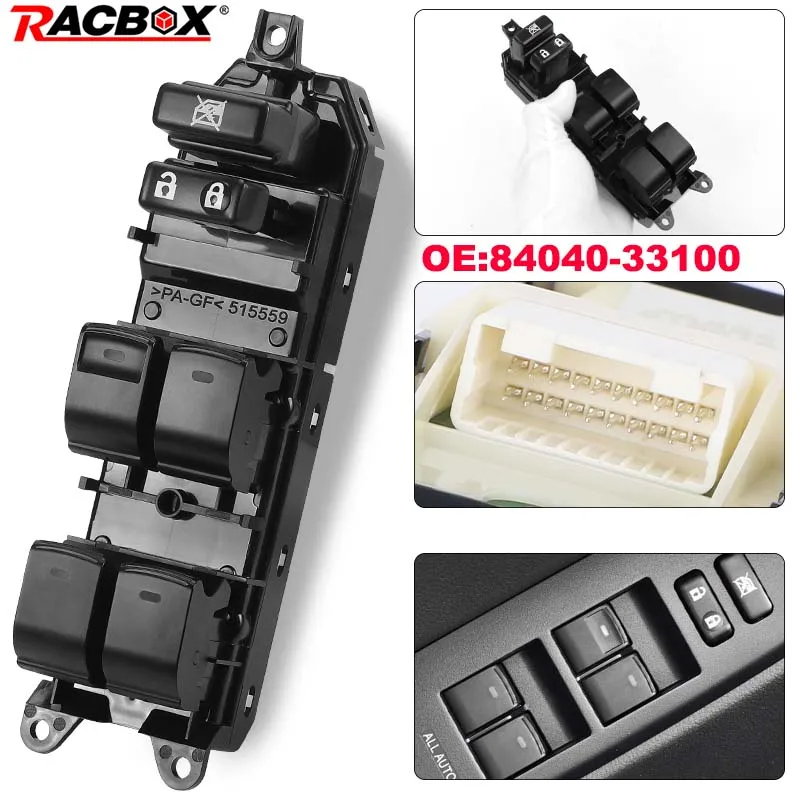 84040-33100 Window Control Left Right Switch Power Window Switch For Toyota Camry Crown LAND CRUISER PRIUS Vellfire 2008-2015
84040-33100 Window Control Left Right Switch Power Window Switch For Toyota Camry Crown LAND CRUISER PRIUS Vellfire 2008-2015