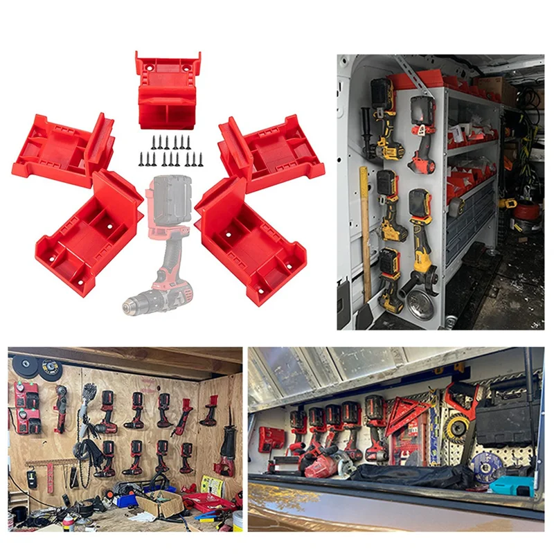 ABWZ-5Pcs Dual-Purpose Tool Hanger Dock - Wall-Mounted Battery Holder For 14.4V-20V And For Milwaukee 18V Batteries
ABWZ-5Pcs Dual-Purpose Tool Hanger Dock - Wall-Mounted Battery Holder For 14.4V-20V And For Milwaukee 18V Batteries