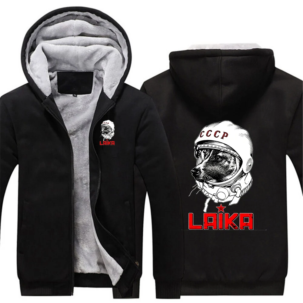 Laika USSR Funny Cartoon Dog Graphic Men's thick fleece pullover, suitable for winter, stylish design hoodies jacket
Laika USSR Funny Cartoon Dog Graphic Men's thick fleece pullover, suitable for winter, stylish design hoodies jacket