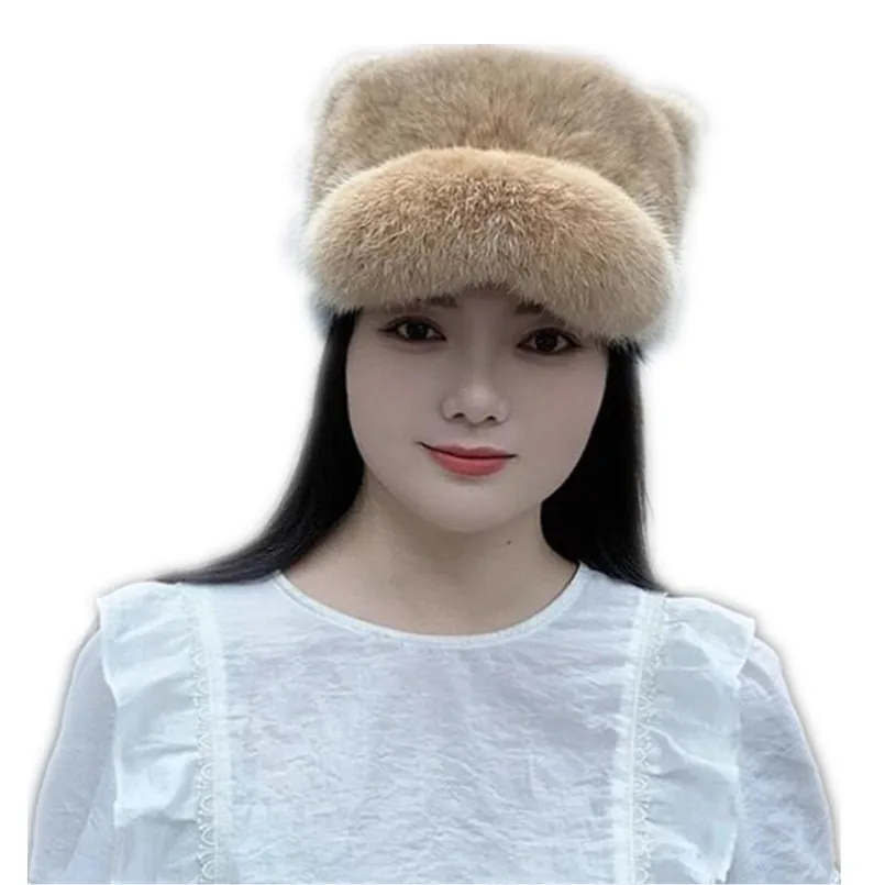 Warm Genuine Rabbit Fur Baseball Cap Full Pelt Fluffy Hats Lady Thick Soft Women Winter Fashion Peaked Caps
Warm Genuine Rabbit Fur Baseball Cap Full Pelt Fluffy Hats Lady Thick Soft Women Winter Fashion Peaked Caps
